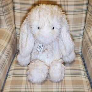 Jellycat London AUTHENTIC Big Bashful Springlowe Luxe Bunny Plush w/Dust Bag NEW